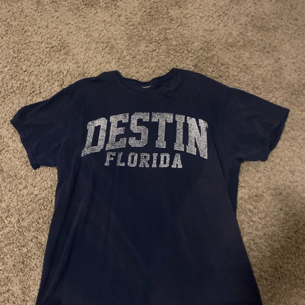 Navy blue Destin large T-shirt